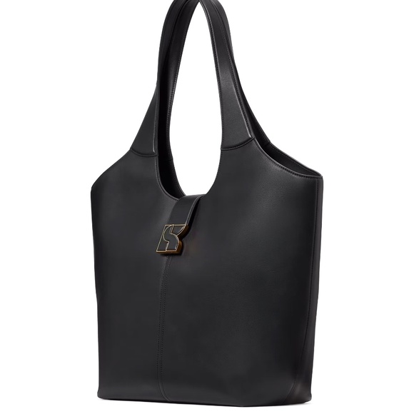 Kate Spade Dakota Large Smooth Napa Leather Tote - Black - Picture 2 of 8
